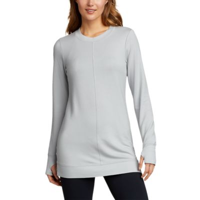 tunic length sweatshirt