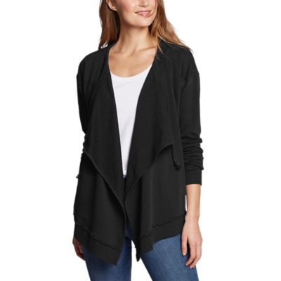 eddie bauer ladies open wrap cardigan