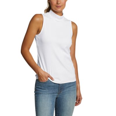 Sanctuary Essential Mock Neck Sleeveless Knit Tank Top | Dillard's