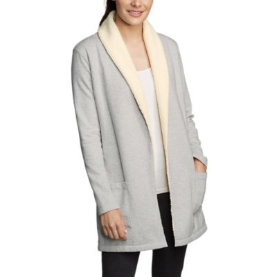 eddie bauer open wrap cardigan