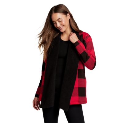 Buffalo check coat discount womens