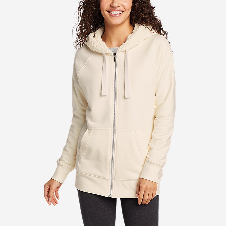 Women's Snow Lodge Faux Shearling-Lined Full-Zip Sweatshirt large version