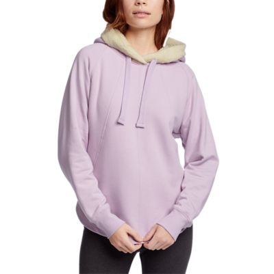 sherpa lined pullover women's