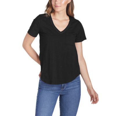 Women's Slub Shortsleeve Pocket Tshirt Eddie Bauer
