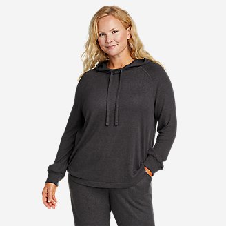 Thumbnail View 1 - Women's Brushed Mixed-Stitch Easy Hoodie