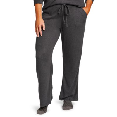 Image of Women's Brushed Mixed-Stitch Wide-Leg Pants