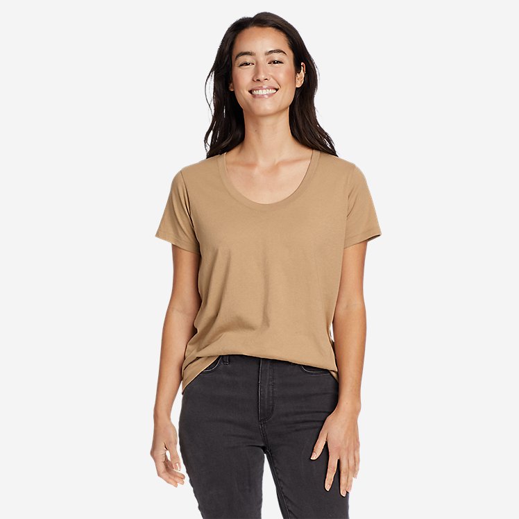 Women's Everyday Essentials Short-Sleeve Scoop Neck T-Shirt large version