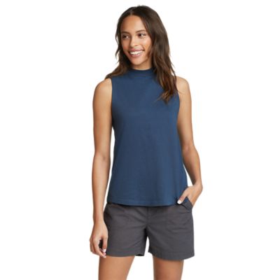 Navy blue 2024 sleeveless turtleneck