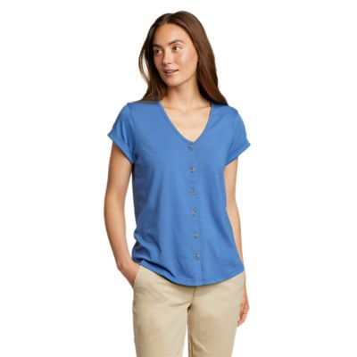 Women's Everyday Essentials Buttonfront Top Eddie Bauer