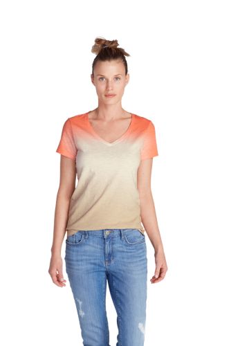 Image of Women's Gypsum Dip Dye T-Shirt