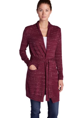 Womens Daydream Space-Dye Wrap Sweater