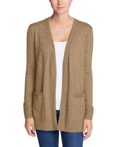camel boyfriend cardigan