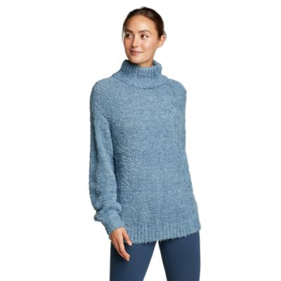 Women's Moonspun Bouclé Funnelneck Sweater Eddie Bauer