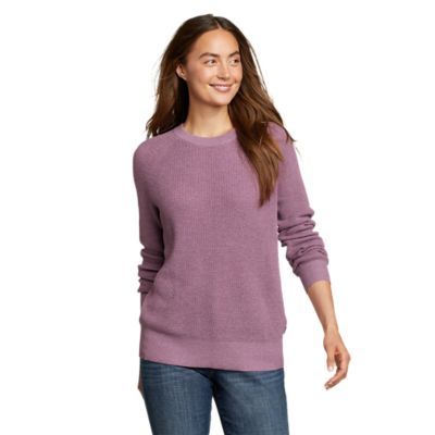 Etoile Cotton-Blend Adison Crewneck Sweater with Jacquard Lo Size 42