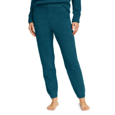 Eddie Bauer Women's Straight Leg Fleece Lounge Pants, Ultra Soft, Relaxed  Fit (Black, L) 