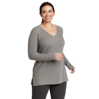 Eddie Bauer Women's Tellus V-Neck Sweater. 1