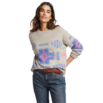 Women s Jacquard Sweater Eddie Bauer