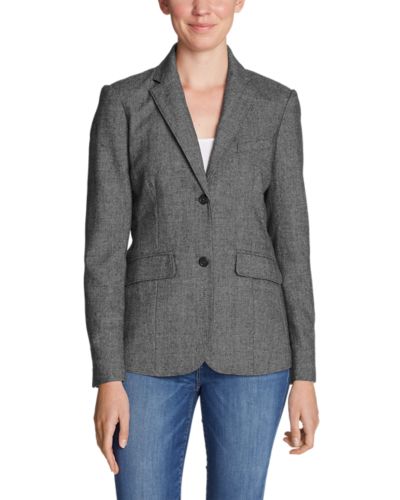 Women S Classic Wool Blend Blazer Pattern Eddie Bauer