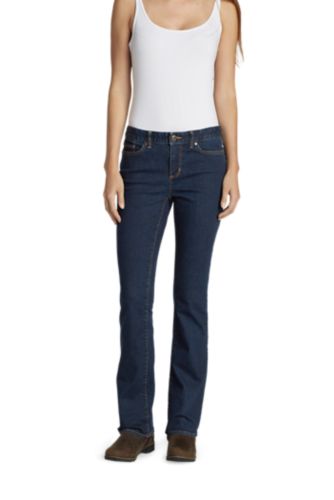 Women's Stayshape® Boot Cut Jeans - Slightly Curvy | Eddie Bauer