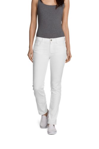 eddie bauer slightly curvy slim straight jeans