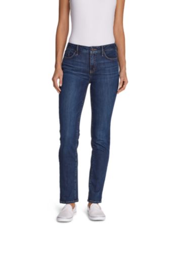 straight high rise jeans