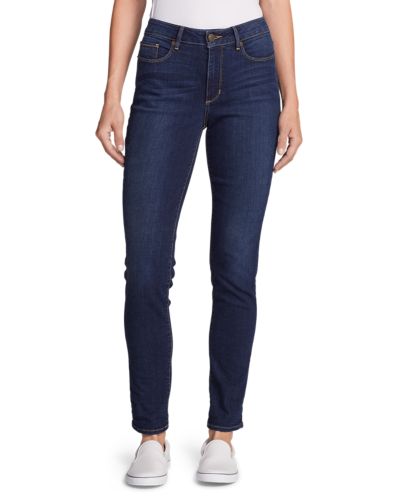 slim straight jeans womens