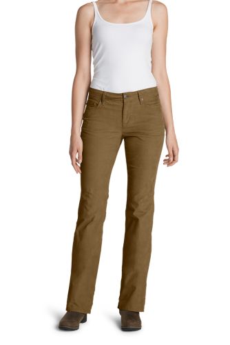 curvy fit bootcut corduroy pants