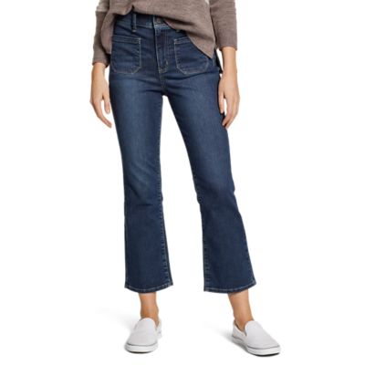 high rise kick flare jeans