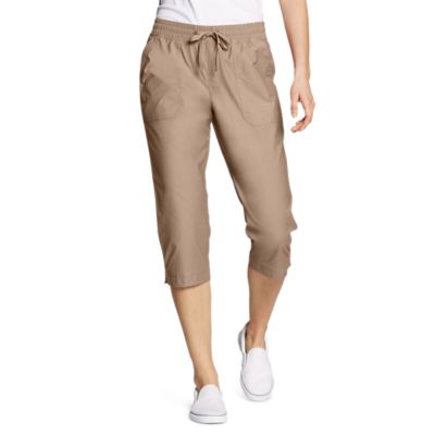 tan crop pants