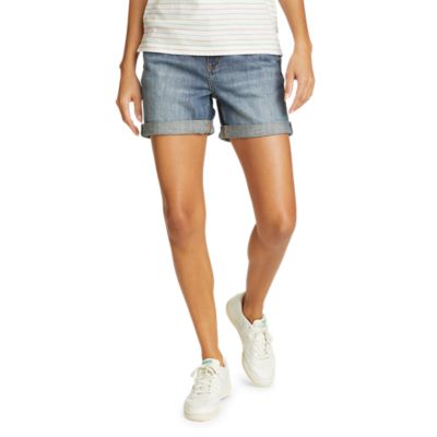 Eddie Bauer Women's Boyfriend Rolled Shorts. 1