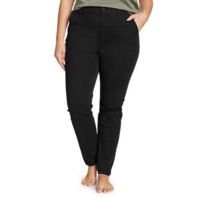 Black khaki best sale pants womens