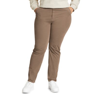 DOCKERS Weekend High Rise Womens Chino Pants - KHAKI