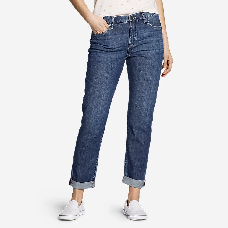 Women's Boyfriend Jeans - Slim Leg large version