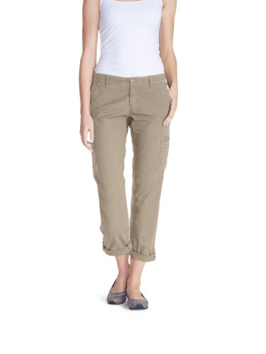 Image of Women's Adventurer Stretch Ripstop Crop Cargo Pants - Slightly Curvy