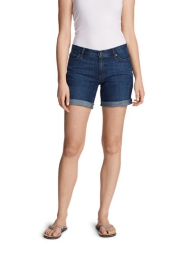 womens boyfriend denim shorts