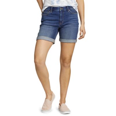 womens boyfriend denim shorts