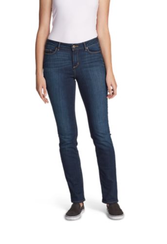 women's curvy straight leg jeans