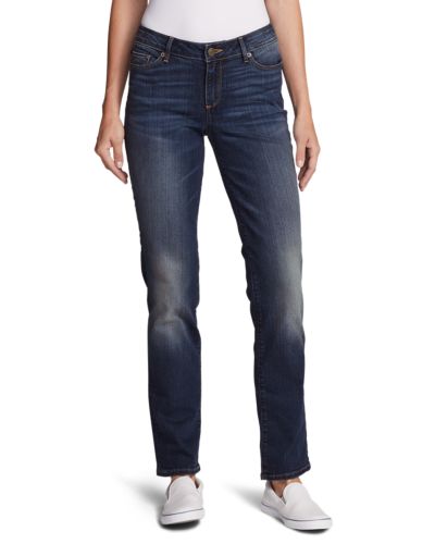 Women's Stayshape® Straight Leg Jeans Slightly Curvy Eddie Bauer