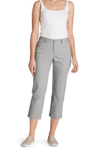 Image of Women's Stretch Legend Wash Cropped Pants - Curvy Fit