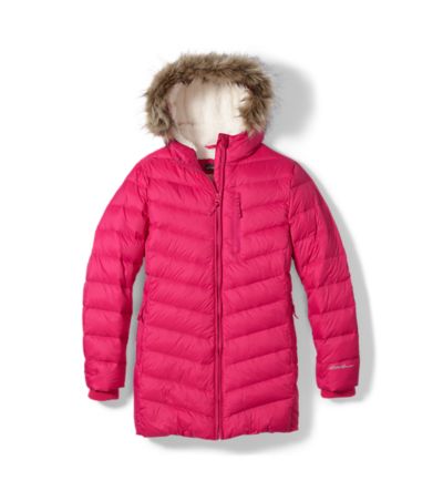 girls down jacket with hood