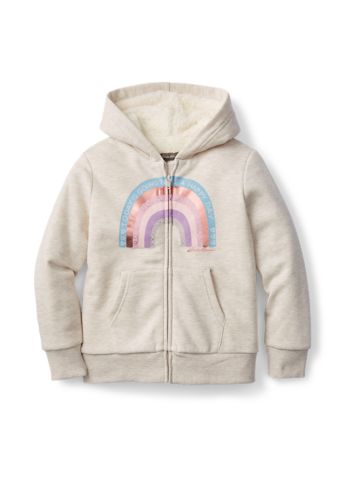 girls sherpa lined hoodie