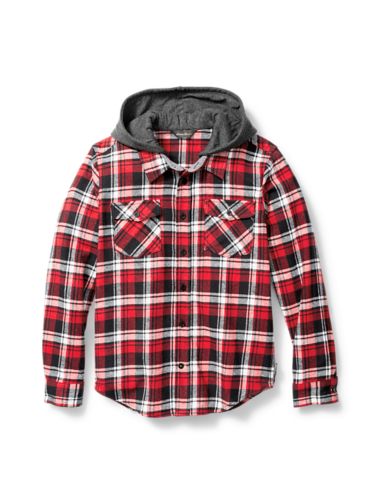 eddie bauer hooded flannel