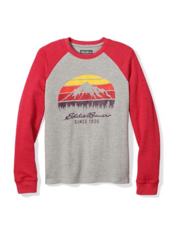 Boys' Graphic Thermal Long-sleeve Crew | Eddie Bauer