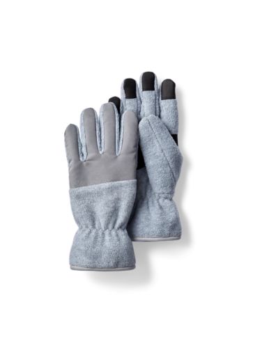 Eddie Bauer on The Move Fleece Gloves - Grey - Size S