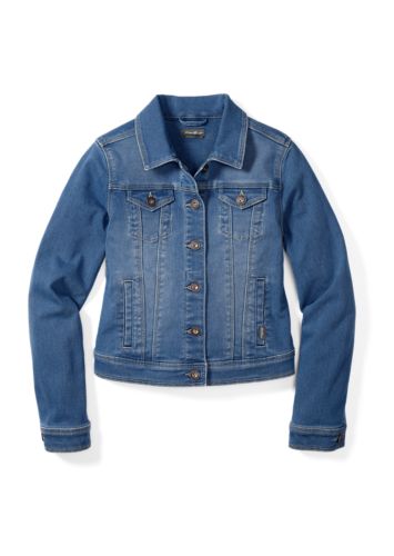 Girls' Knit Denim Jacket | Eddie Bauer