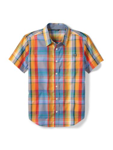 green plaid boys shirt