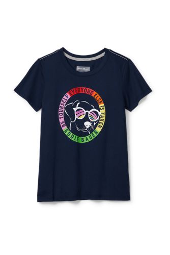 Eddie Bauer Girls' Summer Graphic T-Shirt. 1