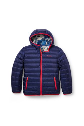 Boys' CirrusLite Reversible Down Hooded Jacket