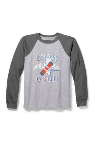 Boys' Thermal Longsleeve Graphic Crew Eddie Bauer