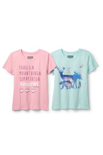 Girls' Short-sleeve Graphic T-shirt - 2-pack